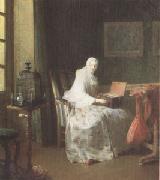 Jean Baptiste Simeon Chardin, The Bird-Organ (mk05)